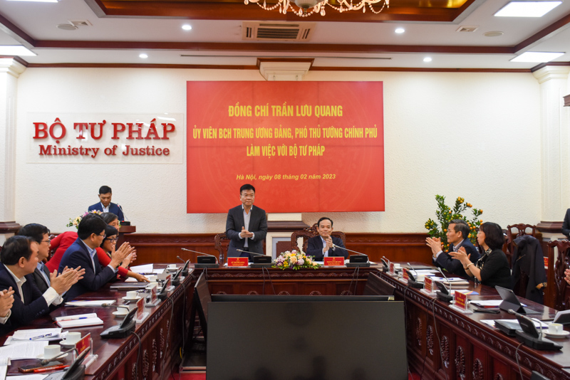 Phó Thủ tướng Chính phủ Trần Lưu Quang: Tăng cường phối hợp giữa các Bộ, ban, ngành trong xây dựng pháp luật